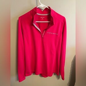 CORVETTE: hot pink quarter zip